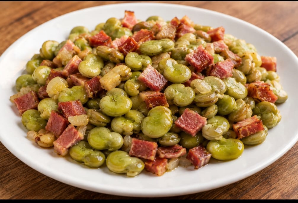 Habas con jamon